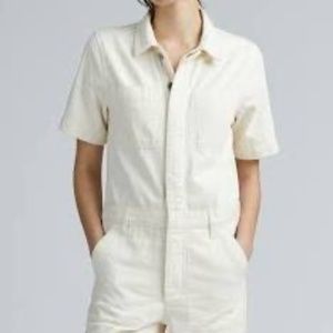 Everlane The Super-Soft Summer Jean Coverall in Bone Size 2 - 0bo